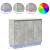Bufet LED cu raft Gri din beton 90 x 32 x 75 cm Lemn compozit GartenMobel Dekor