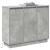 Bufet LED cu raft Gri din beton 90 x 32 x 75 cm Lemn compozit GartenMobel Dekor