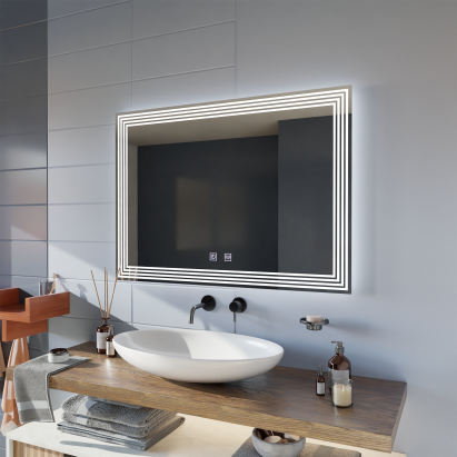 Oglinda LED Rectangulara, Dezaburire, 80x60cm, ADIS Basic Touch ModernLight Concept