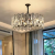 Candelabru Cristal MALBORK Eleganza 4xE27, Diametru 49cm, Negru, Inaltime Reglabila ModernLight Concept
