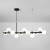 Lustra cu bec moderna LOFT Pavilion, 11x G9, Negru, Metal, Inaltime Reglabila ModernLight Concept