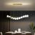 Lustra LOFT Hall, 11x G9, Alb Auriu, Metal, Inaltime Reglabila, Elegant ModernLight Concept