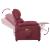Fotoliu de masaj electric rabatabil, roșu vin, textil GartenMobel Dekor