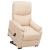 Fotoliu cu ridicare, crem, material textil GartenMobel Dekor