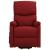 Fotoliu de masaj cu ridicare, roșu vin, material textil GartenMobel Dekor