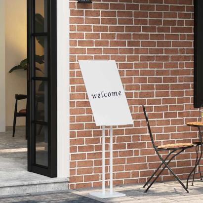 Panouri pentru Târguri 2 pcs Alb 26.5 x 26.5 x 127 cm Fier GartenMobel Dekor