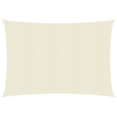 Panza Parasolar pentru Umbrire 2,5 x 3 m, Material HDPE 160 g/mp, Protectie UV 90%, Culoare Crem