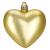 Set globuri decorative in forma de inima, 16 bucati, plastic, 4-7 cm, auriu Household NewTrend
