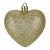 Set globuri decorative in forma de inima, 16 bucati, plastic, 4-7 cm, auriu Household NewTrend