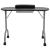 Masă pliabilă pentru manichiură cu roți, negru GartenMobel Dekor
