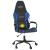 Scaun de gaming de masaj, negru și albastru, piele ecologică GartenMobel Dekor