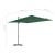 Umbrelă în consolă cu stâlp din oțel, verde, 250x250 cm GartenMobel Dekor