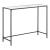 Masa consola Alajarvi S 100 x 35 x 80 cm otel/sticla negru [en.casa] HausGarden Leisure