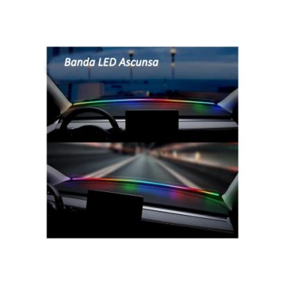 Banda LED lumina ambientala parbriz RGB digital magic light Cod: HH-PRZ150 Automotive TrustedCars