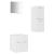 Set mobilier de baie, alb, lemn prelucrat GartenMobel Dekor