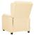 Fotoliu de masaj electric, crem, piele ecologică GartenMobel Dekor