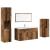 Set mobilier de baie, 4 piese, lemn vechi, lemn prelucrat GartenMobel Dekor