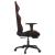 Scaun de gaming masaj/suport picioare negru/roșu vin piele eco GartenMobel Dekor
