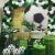 Kit aranjament baloane petrecere, tematica fotbal, 90 bucati, accesorii prindere, alb, negru, verde MultiMark GlobalProd