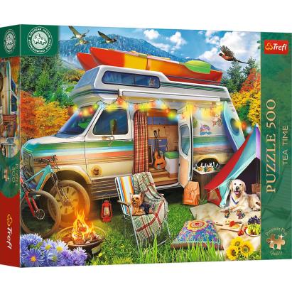 PUZZLE TREFL 500 PREMIUM PLUS TEA TIME CAMPIONATUL EUROPEAN RULOTA SuperHeroes ToysZone