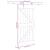 Ușă glisantă cu set de feronerie 95x210 cm, lemn masiv de pin GartenMobel Dekor