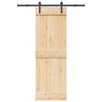 Ușă glisantă cu set de feronerie 70x210 cm, lemn masiv de pin GartenMobel Dekor