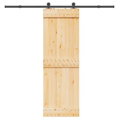 Ușă glisantă cu set de feronerie 70x210 cm, lemn masiv de pin GartenMobel Dekor