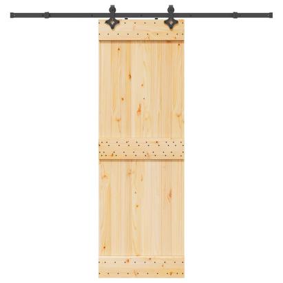 Ușă glisantă cu set de feronerie 70x210 cm, lemn masiv de pin GartenMobel Dekor