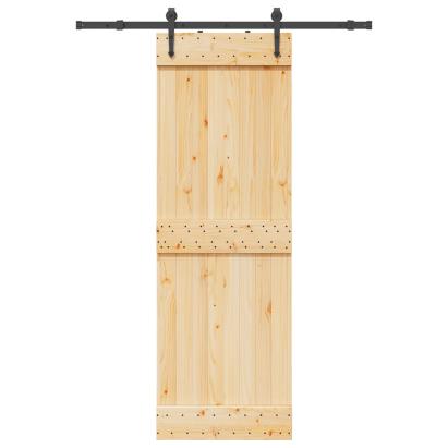 Ușă glisantă cu set de feronerie 70x210 cm, lemn masiv de pin GartenMobel Dekor