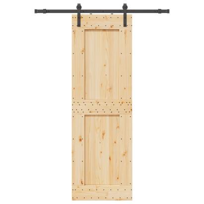 Ușă glisantă cu set de feronerie 70x210 cm, lemn masiv de pin GartenMobel Dekor
