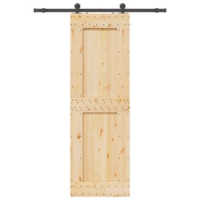 Ușă glisantă cu set de feronerie 70x210 cm, lemn masiv de pin GartenMobel Dekor