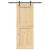 Ușă glisantă cu set de feronerie 85x210 cm, lemn masiv de pin GartenMobel Dekor