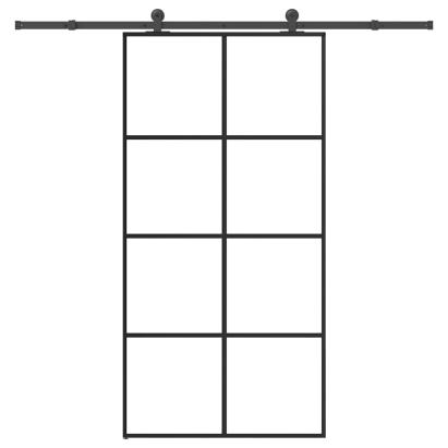 Ușă glisantă cu set feronerie 102,5x205 cm sticlă ESG/aluminiu GartenMobel Dekor