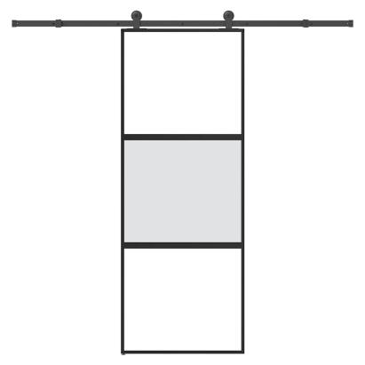 Ușă glisantă cu set de feronerie sticlă temperată și aluminiu GartenMobel Dekor