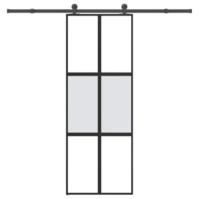 Ușă glisantă cu set de feronerie sticlă temperată și aluminiu GartenMobel Dekor