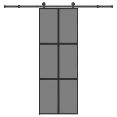 Ușă glisantă cu set de feronerie sticlă temperată și aluminiu GartenMobel Dekor