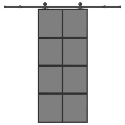 Ușă glisantă cu set de feronerie sticlă temperată și aluminiu GartenMobel Dekor