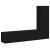 Set comodă TV Pe perete 4 pcs Stejar Negru 130,5 x 30 x 140 cm GartenMobel Dekor