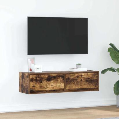 Cabinet TV Stejar afumat 100 x 31 x 25.5 cm Lemn compozit GartenMobel Dekor