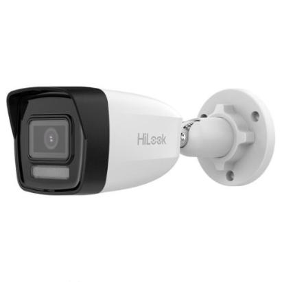 Camera IP Hikvision HiLook 4MP, Lentila 2.8mm, iluminare duala 30m, microfon, PoE, IP67, metal si plastic - IPC-B140HA-LU SafetyGuard Surveillance