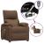 Fotoliu de masaj electric, maro, material textil GartenMobel Dekor
