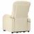 Fotoliu de masaj cu ridicare, crem, material textil GartenMobel Dekor