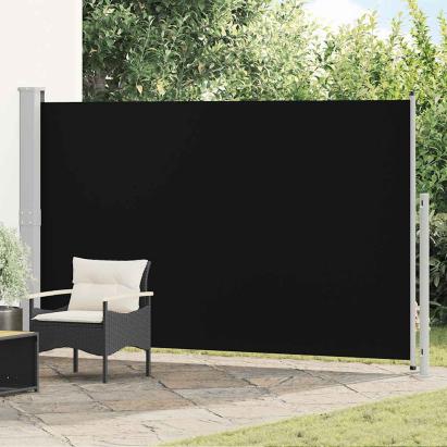 Copertină laterală retractabilă de terasă, negru, 180x300 cm GartenMobel Dekor