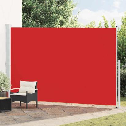 Copertină laterală retractabilă de terasă, roșu, 220x500 cm GartenMobel Dekor