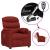 Fotoliu de masaj electric rabatabil, roșu vin, textil GartenMobel Dekor