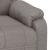 Fotoliu de masaj electric rabatabil, gri taupe, textil GartenMobel Dekor