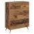 Cabinet Highboard Pe perete 2 pcs Lemn vechi Lemn compozit GartenMobel Dekor