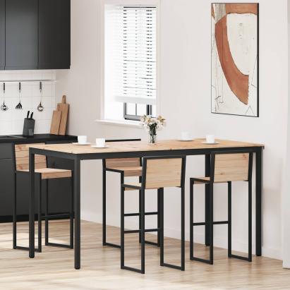 Masă de bar natural 110 x 55 x 105 cm Lemn de pin masiv GartenMobel Dekor