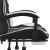 Scaun gaming pivotant/suport picioare negru/alb piele eco GartenMobel Dekor
