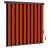 Jaluzea Rulou de Exterior Dungi portocaliu și alb 180 x 250 cm GartenMobel Dekor